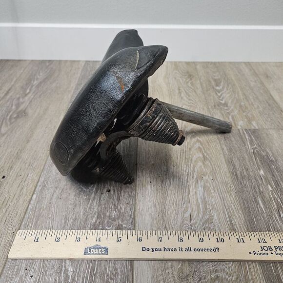 Mesinger Vintage Bicycle Spring Seat Wide Comfort Black Leather Cruiser Retro - Picture 3 of 8